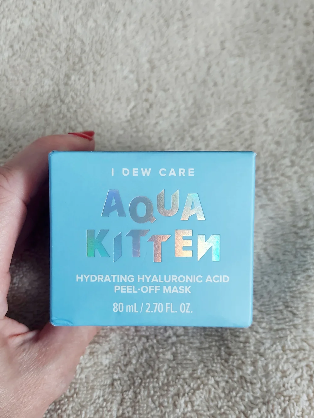I DEW CARE Aqua Kitten Hydrating Hyaluronic Acid Peel Mask 80ml Vegan K-Beauty